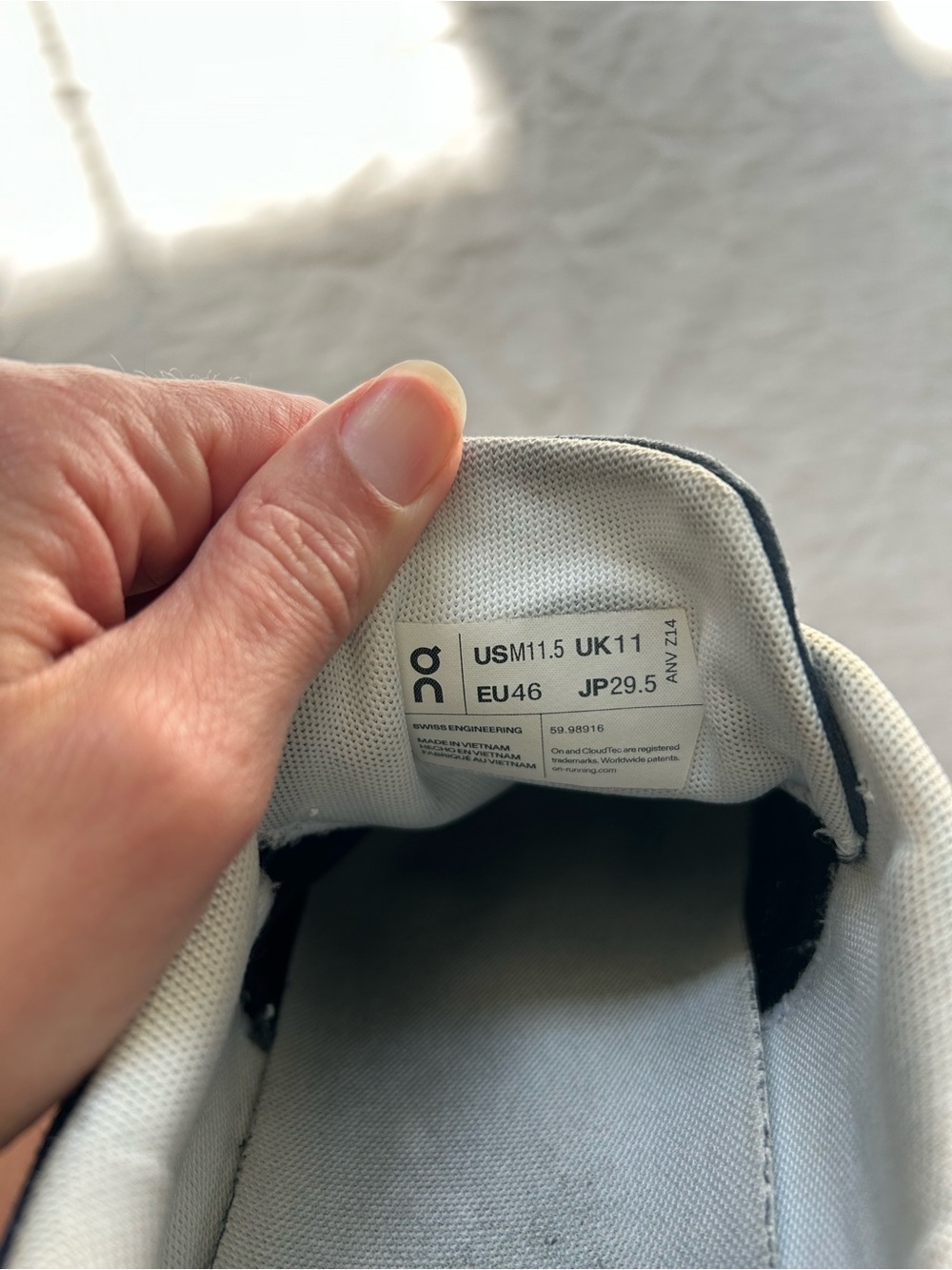 On Running Men’s Athletic Shoes — Black and White - Picture 4 of 5